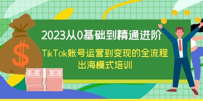 2023从0基础到精通进阶，TikTok账号运营到变现的全流程出海模式培训鱼涯创客-网创项目资源站-副业项目-创业项目-搞钱项目鱼涯创客