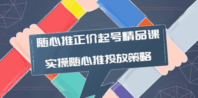 随心推正价起号精品课，实操随心推投放策略（5节课-价值298）鱼涯创客-网创项目资源站-副业项目-创业项目-搞钱项目鱼涯创客